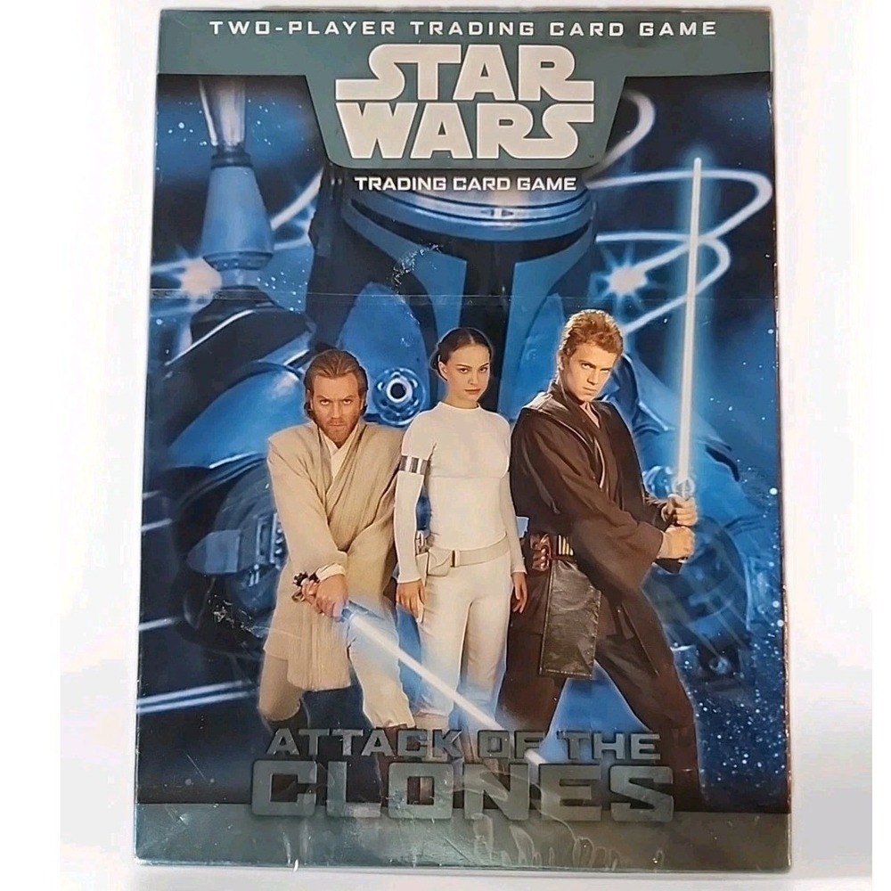 Vintage NIB Star Wars Attack Of The Clones 2-Player Trading Card Game Sealed Kit